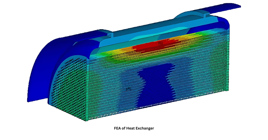 FEA analysis of heat exchanger