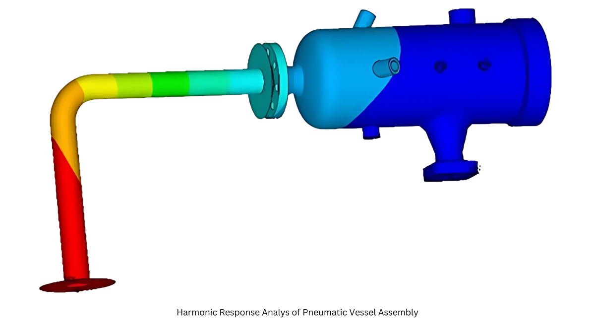 Harmonic Response Analys of Pneumatic Vessel Assembly