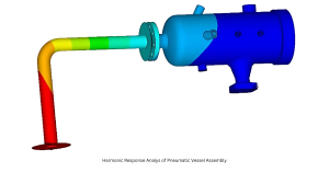 Harmonic Response Analys of Pneumatic Vessel Assembly