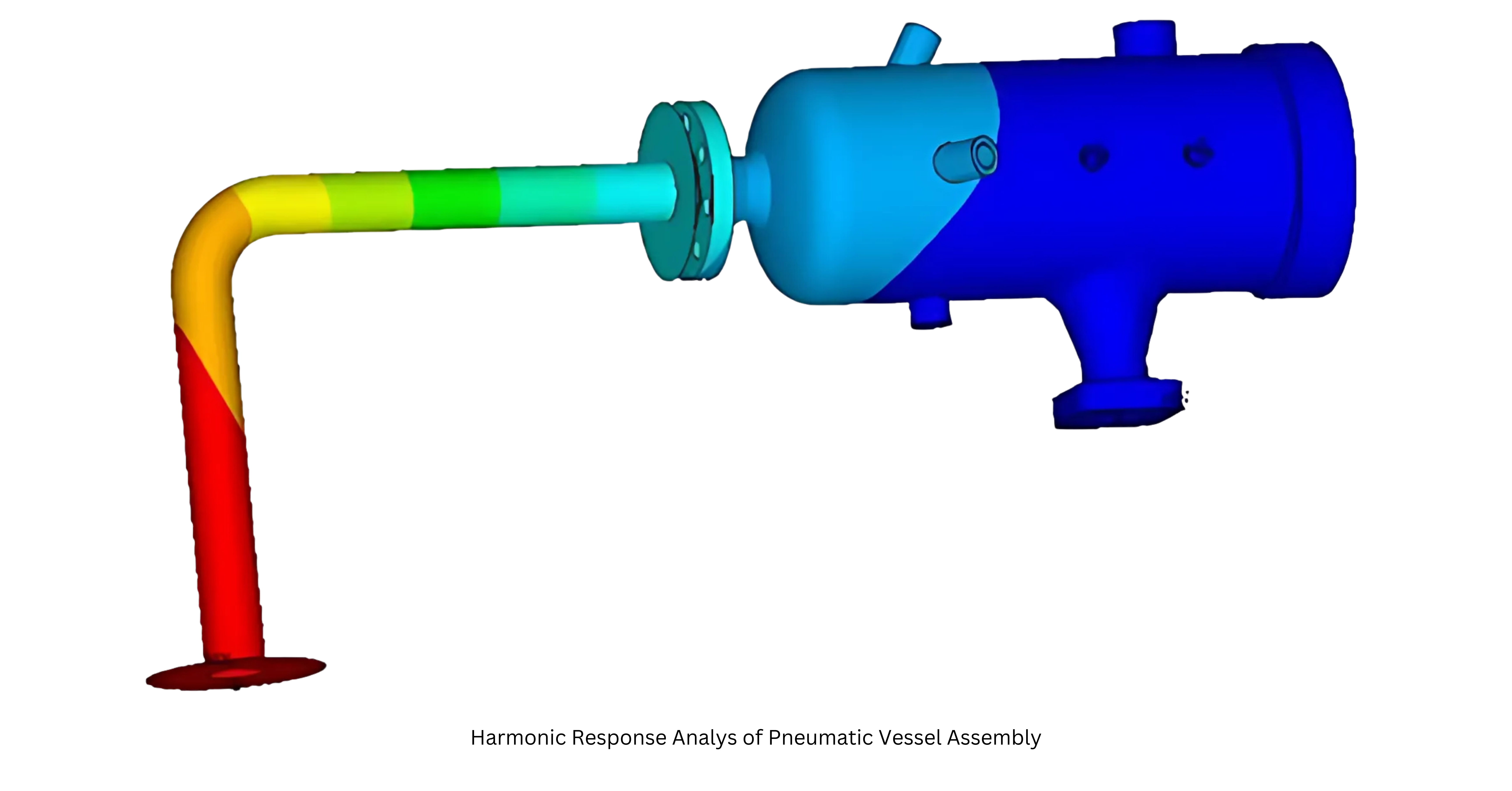 Harmonic Response Analys of Pneumatic Vessel Assembly