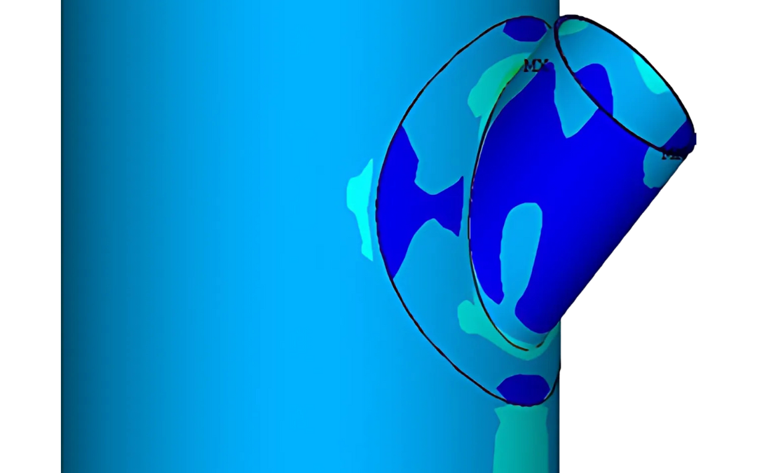 FEA analysis of nozzle to shell junction