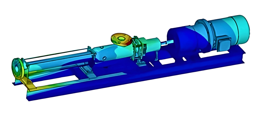 Finite Element Analysis of a Horizontal Screw Pump