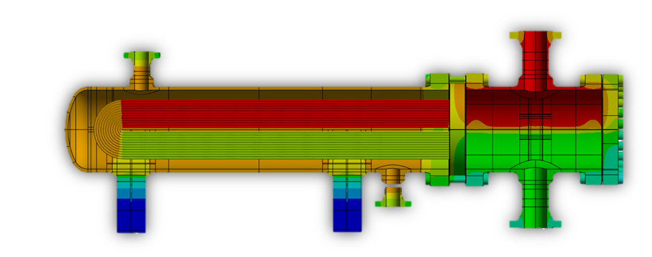 CFD Simulation of Fluid Flow and Temperature Distribution in a Shell-and-Tube Heat Exchanger